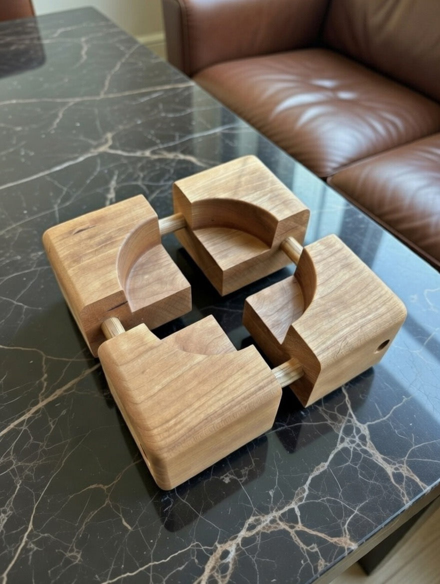 "WoodLock" Adjustable Candle Stand
