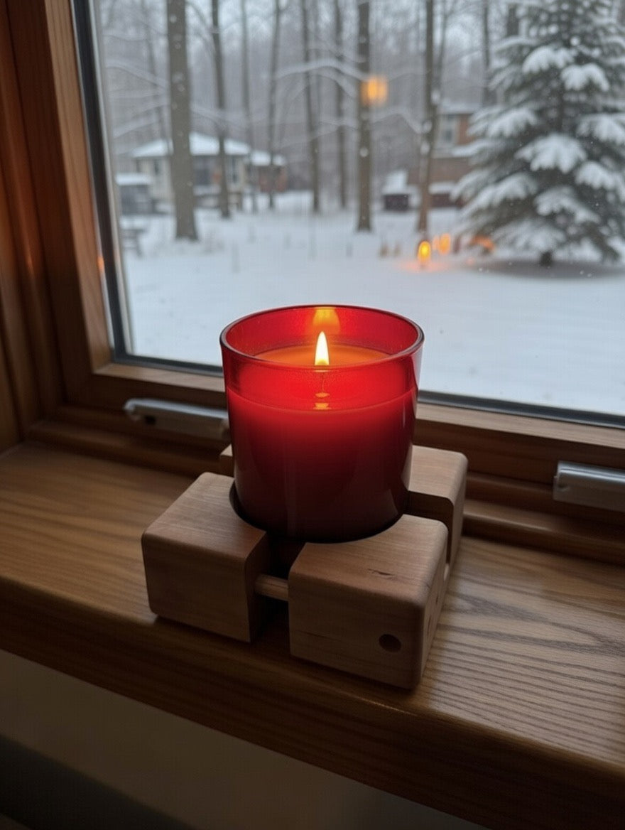 "WoodLock" Adjustable Candle Stand