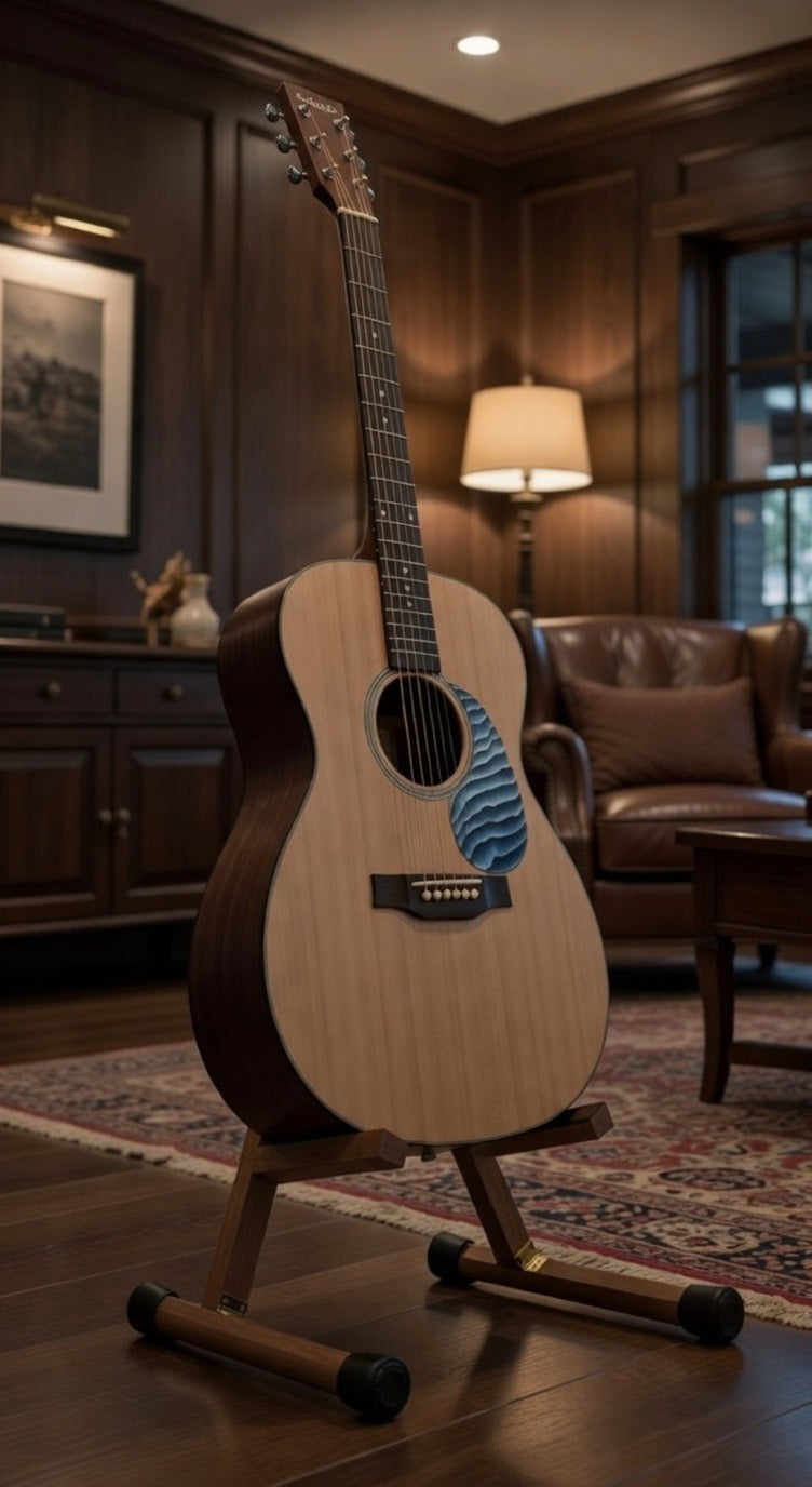 Custom fold-up guitar stand