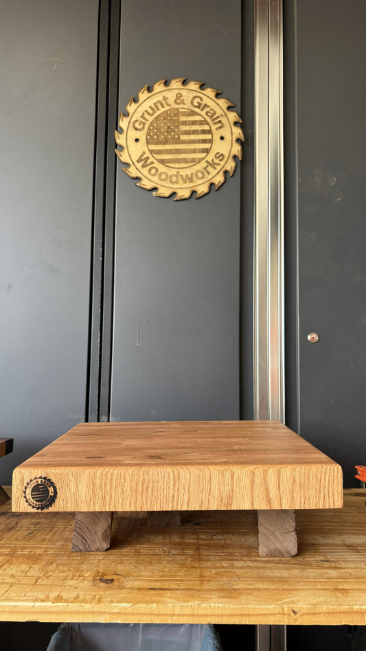 Large White Oak End-Grain Butcher Block